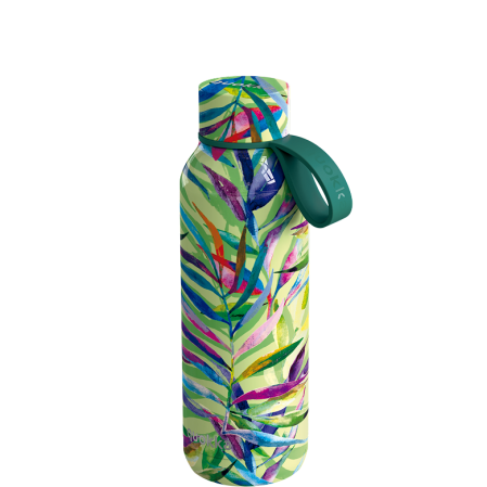 QUOKKA BOTELLA TERMO ACERO INOXIDABLE SOLID CON COLGADOR COLOR NATURE 510 ML