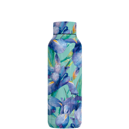 QUOKKA BOTELLA TERMO ACERO INOXIDABLE SOLID BLUE IRISES 510 ML