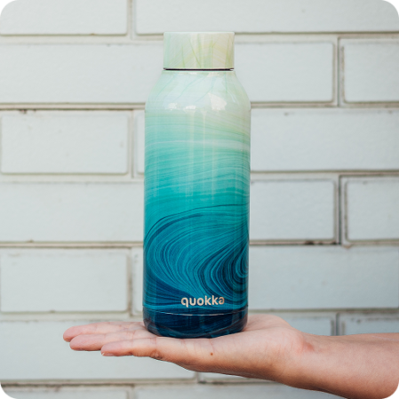 QUOKKA BOTELLA TERMO ACERO INOXIDABLE SOLID OCEAN 510 ML