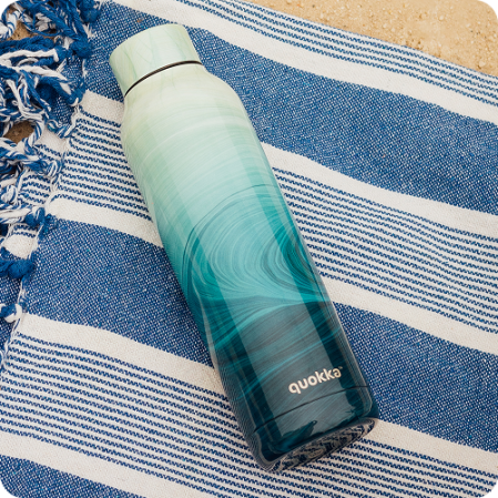 QUOKKA BOTELLA TERMO ACERO INOXIDABLE SOLID OCEAN 630 ML