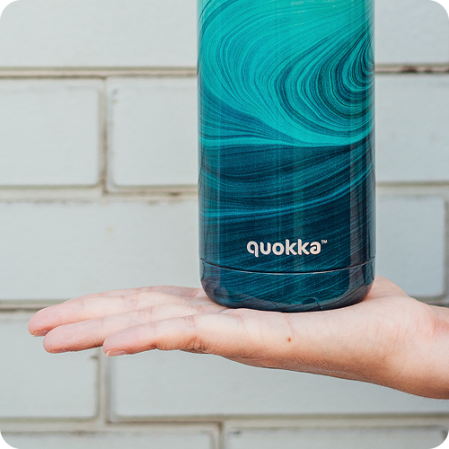 QUOKKA BOTELLA TERMO ACERO INOXIDABLE SOLID OCEAN 630 ML