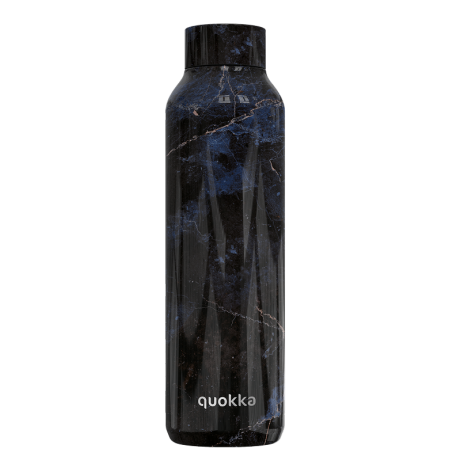 QUOKKA BOTELLA TERMO ACERO INOXIDABLE SOLID BLACK MARBLE 630 ML