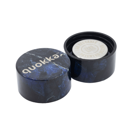 QUOKKA BOTELLA TERMO ACERO INOXIDABLE SOLID BLACK MARBLE 630 ML