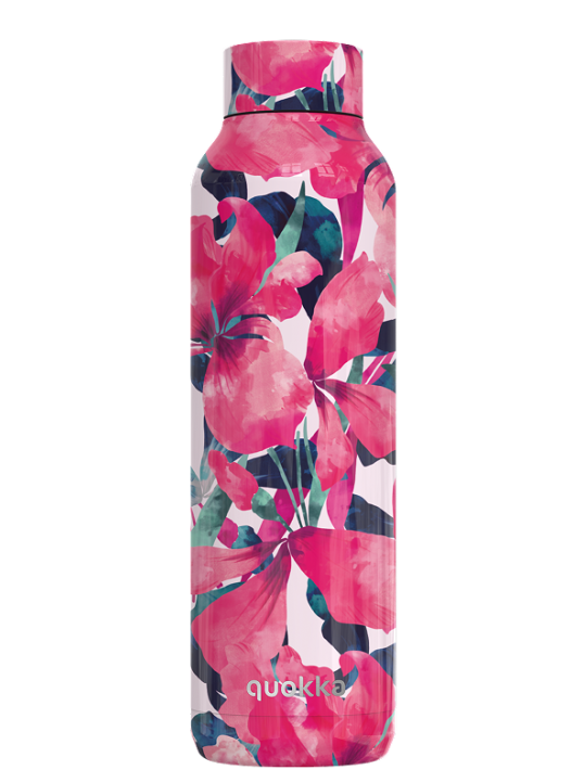QUOKKA BOTELLA TERMO ACERO INOXIDABLE SOLID PINK BLOOM 630 ML