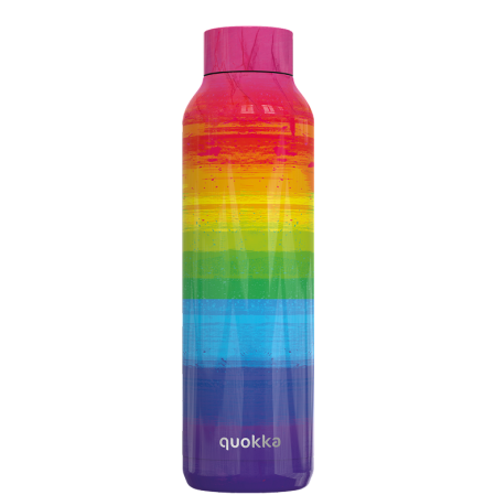 QUOKKA BOTELLA TERMO ACERO INOXIDABLE SOLID RAINBOW 630 ML
