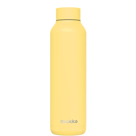 QUOKKA BOTELLA TERMO ACERO INOXIDABLE SOLID LIGHT YELLOW 630 ML
