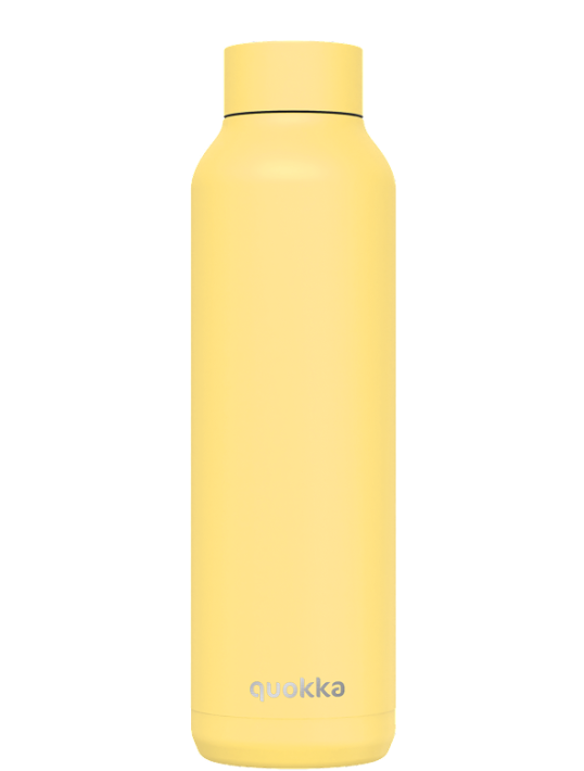 QUOKKA BOTELLA TERMO ACERO INOXIDABLE SOLID LIGHT YELLOW 630 ML