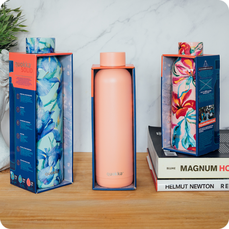 QUOKKA BOTELLA TERMO ACERO INOXIDABLE SOLID MINT 630 ML