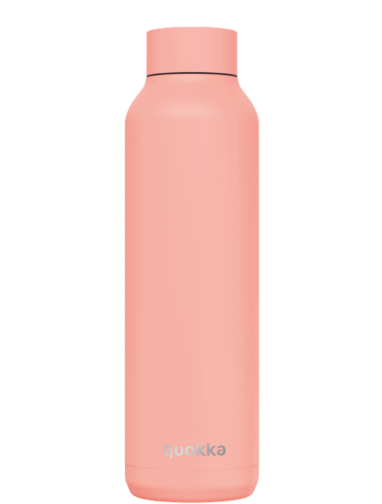 QUOKKA BOTELLA TERMO ACERO INOXIDABLE SOLID PASTEL PEACH 630 ML
