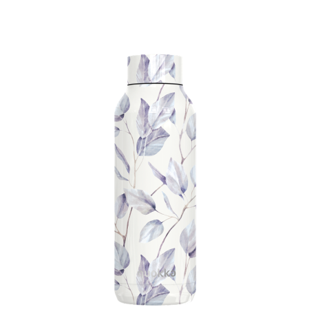 QUOKKA BOTELLA TERMO ACERO INOXIDABLE SOLID GRAY BOUQUET 510 ML