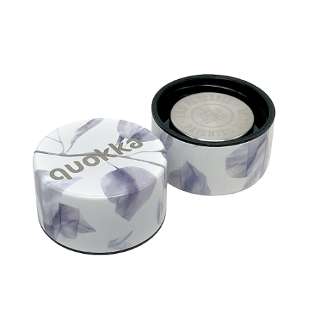 QUOKKA BOTELLA TERMO ACERO INOXIDABLE SOLID GRAY BOUQUET 510 ML