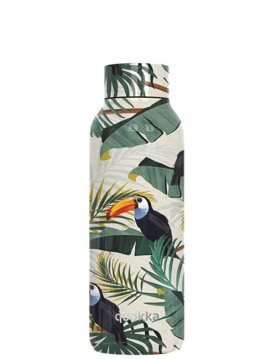 QUOKKA BOTELLA TERMO ACERO INOXIDABLE SOLID TROPICAL 510 ML