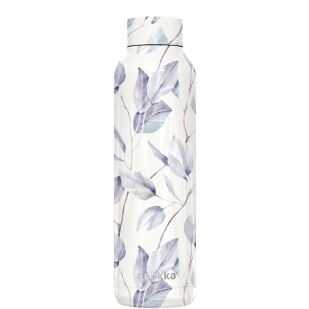 QUOKKA BOTELLA TERMO ACERO INOXIDABLE SOLID GRAY BOUQUET 630 ML