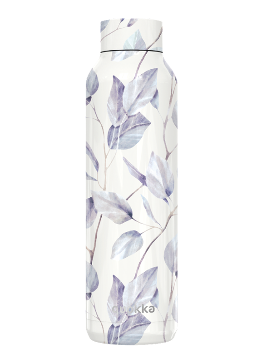 QUOKKA BOTELLA TERMO ACERO INOXIDABLE SOLID GRAY BOUQUET 630 ML