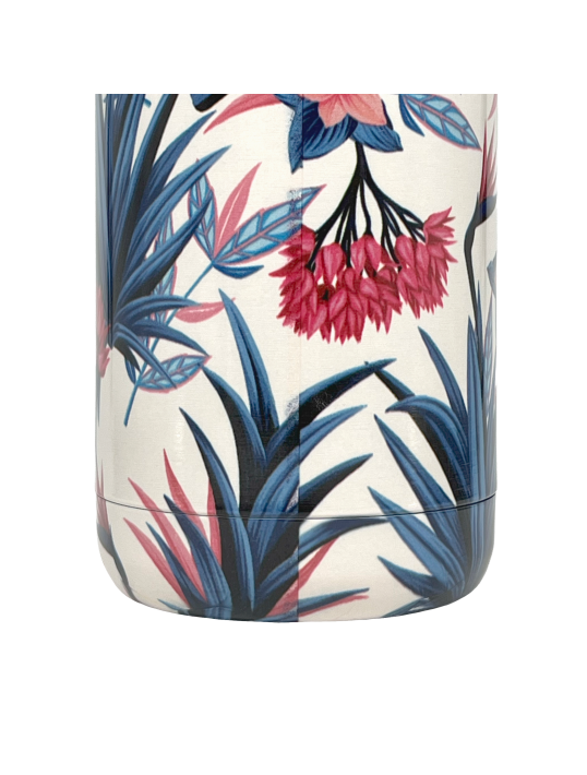 QUOKKA BOTELLA TERMO ACERO INOXIDABLE SOLID BLUE GARDEN 630 ML