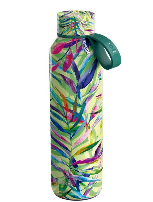 QUOKKA BOTELLA TERMO ACERO INOXIDABLE SOLID CON COLGADOR COLOR NATURE 630 ML