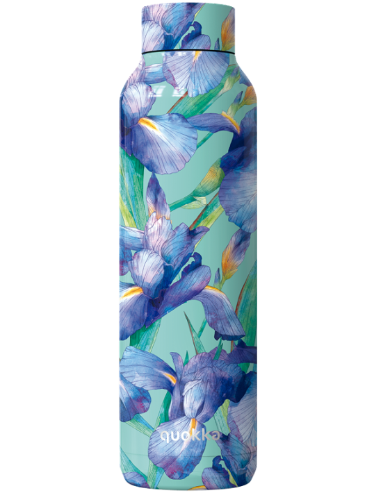 QUOKKA BOTELLA TERMO ACERO INOXIDABLE SOLID BLUE IRISES 850 ML