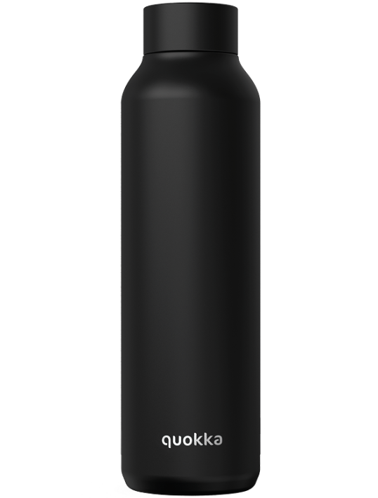 QUOKKA BOTELLA TERMO ACERO INOXIDABLE SOLID JET BLACK 850 ML