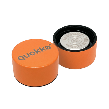 QUOKKA BOTELLA TERMO ACERO INOXIDABLE SOLID PAPAYA ORANGE 630 ML