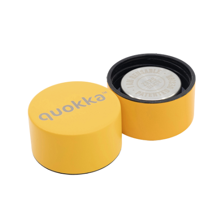 QUOKKA BOTELLA TERMO ACERO INOXIDABLE SOLID SAFFRON YELLOW 630 ML