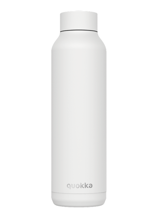 QUOKKA BOTELLA TERMO ACERO INOXIDABLE SOLID WHITE 630 ML