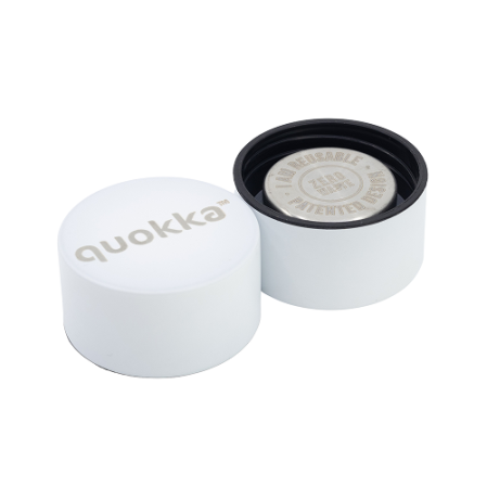 QUOKKA BOTELLA TERMO ACERO INOXIDABLE SOLID WHITE 630 ML