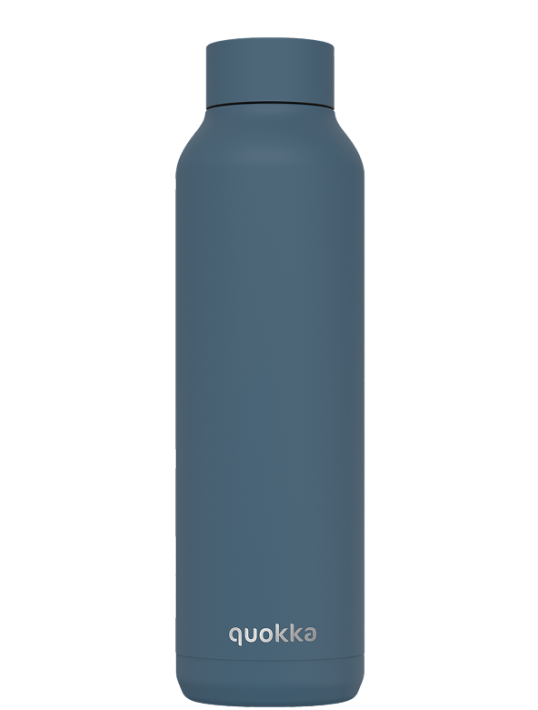 QUOKKA BOTELLA TERMO ACERO INOXIDABLE SOLID STONE BLUE 630 ML