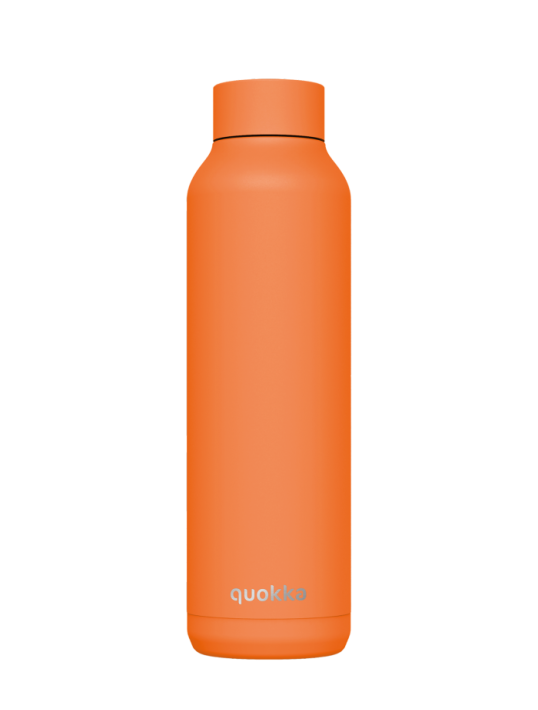 QUOKKA BOTELLA TERMO ACERO INOXIDABLE SOLID PAPAYA ORANGE 630 ML