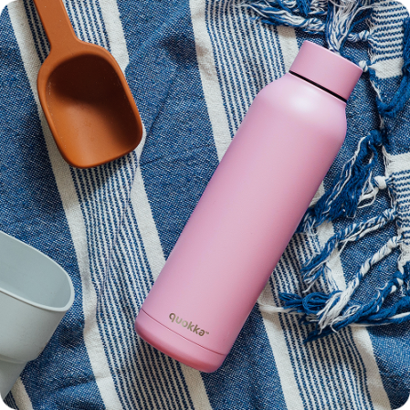 QUOKKA BOTELLA TERMO ACERO INOXIDABLE SOLID BLOSSOM PINK 630 ML
