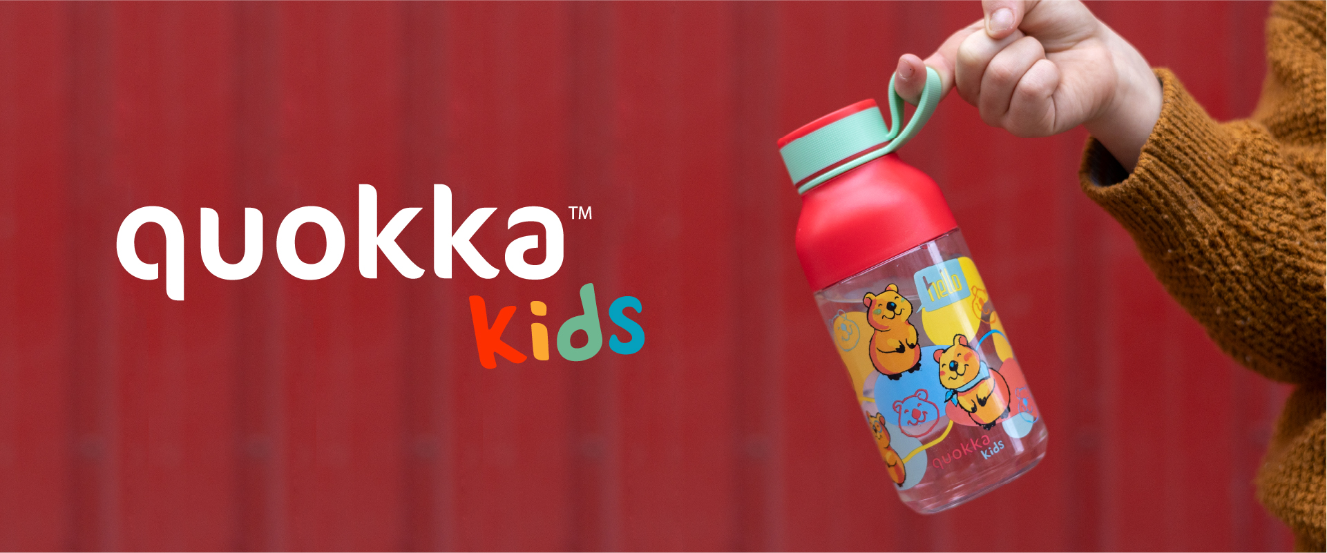 Quokka Botella de agua de acero inoxidable con diseño de dinosaurio sólido  de 17 oz (17.2 fl oz), niños, niños pequeños, boca ancha, aislamiento al